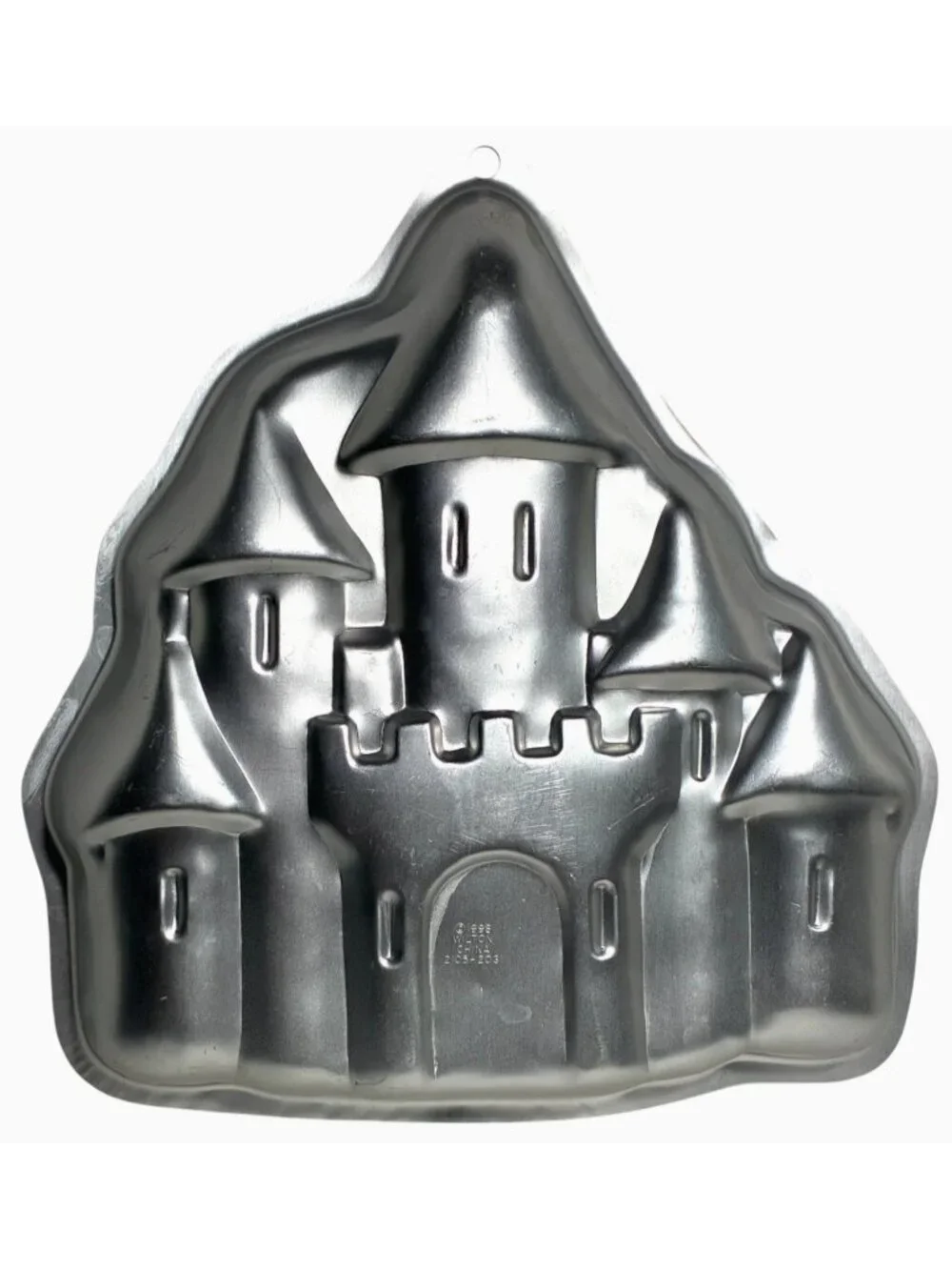 Wilton Enchanted Castle Cake Pan Mold #2105-2031 Silver Aluminum Fairy Tale VTG